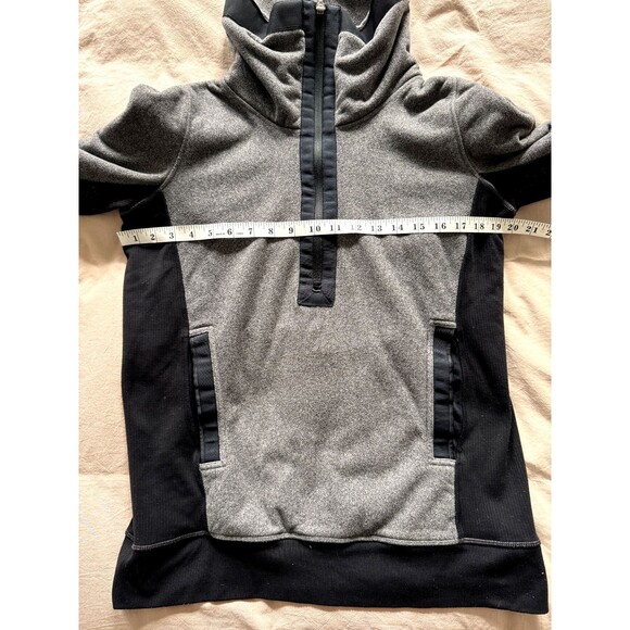 Lululemon Women Sweatshirt Gray Post Chaturanga 1/2 Zip Pullover Fleece Size 6 - Picture 6 of 7